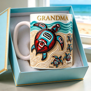 Turtle Grandma Coffee Mug - Personalized Gifts For Grandmas 02huqn090426-Homacus