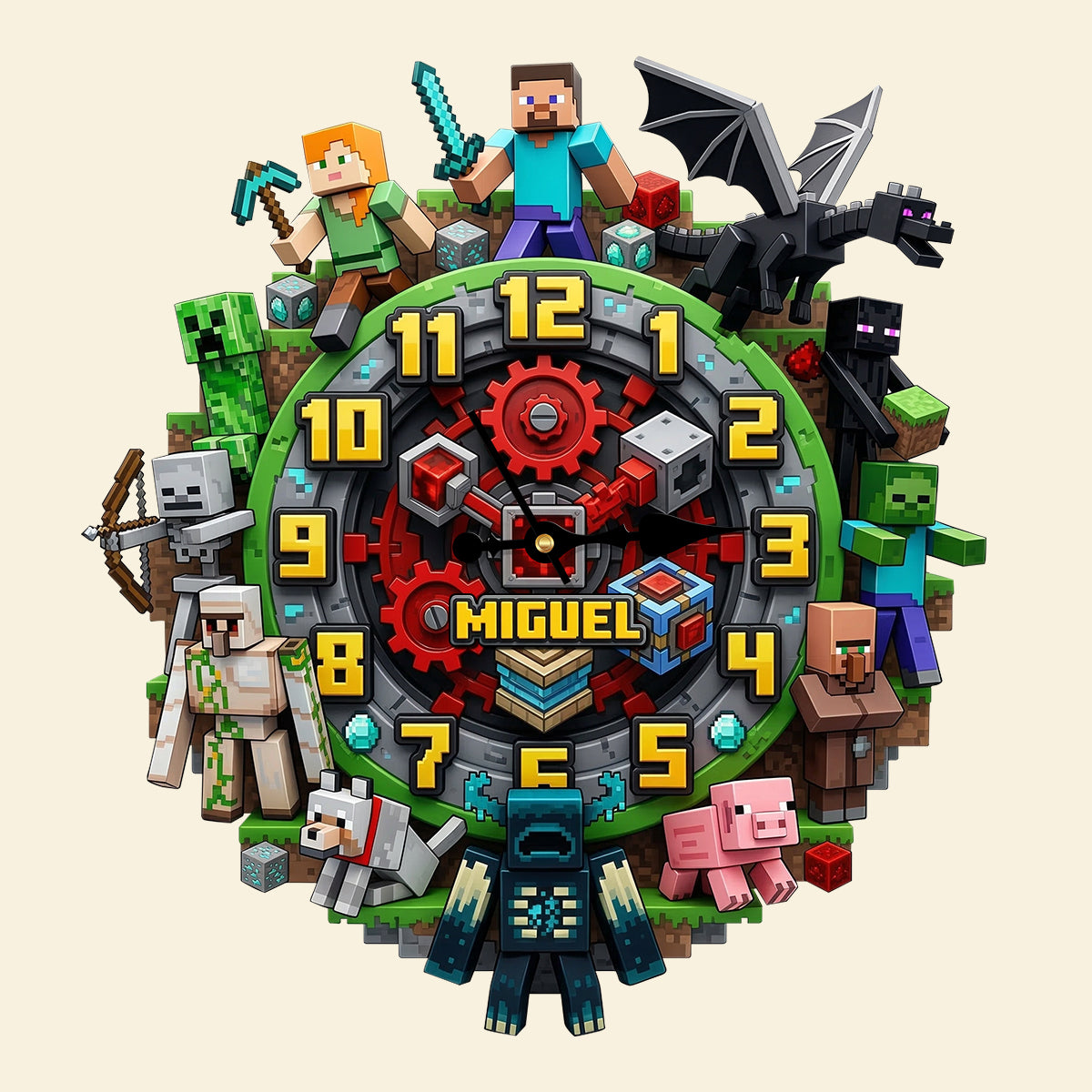 Adventure Wall Clock Personalized Unique Gifts 02NATN140326-Homacus