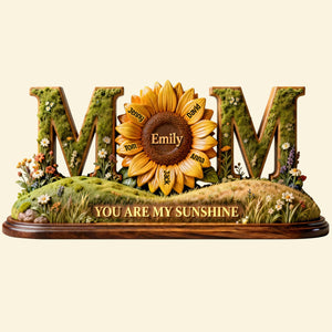 Sunflower Sunshine Acrylic Plaque - Personalized Gift For Mom 01HYTN290126-Homacus