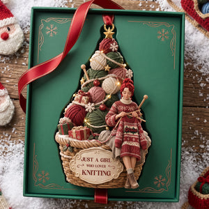 Balls Of Yarn Christmas Ornament - Personalized Gifts For Knitting Lovers 02TTTA190926