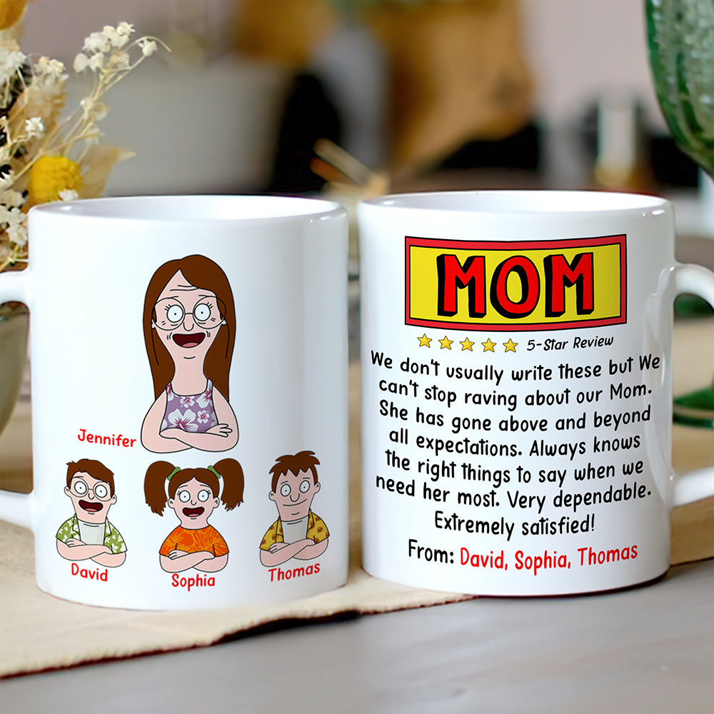Personalized Gifts For Mom Coffee Mug Mom And Kids 01TOQN240325HG-Homacus