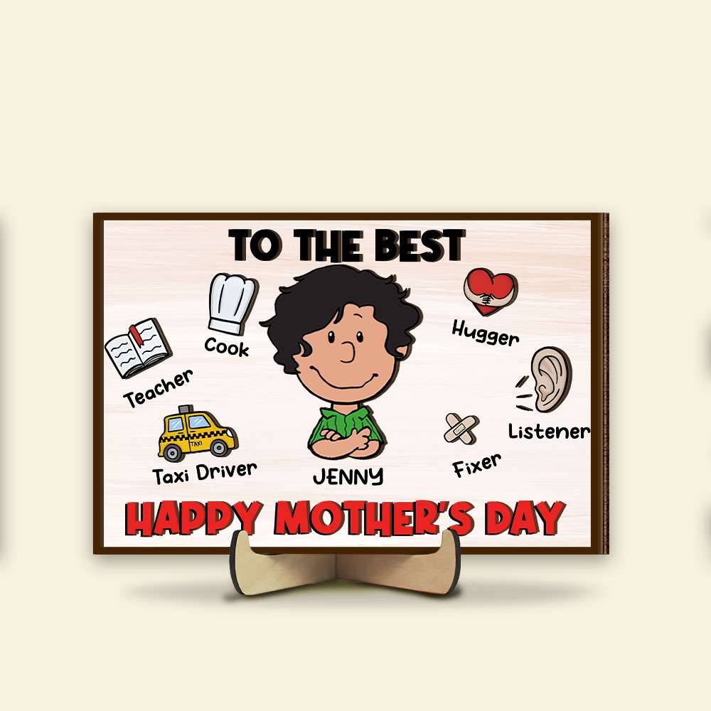 Personalized Gifts For Mom Wood Sign Mother's Day 05TOMH160125HH-Homacus