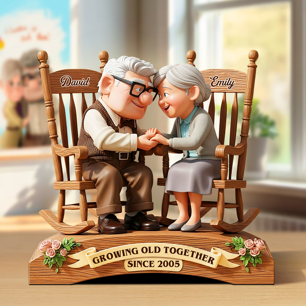 Old Couple Acrylic Plaque - Personalized Gifts For Couple 01TOPU160725-Homacus