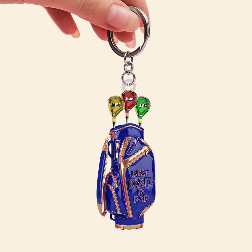 Golf Dad Keychain - Personalized Christmas Gifts For Dad 03ohtn270525-Homacus