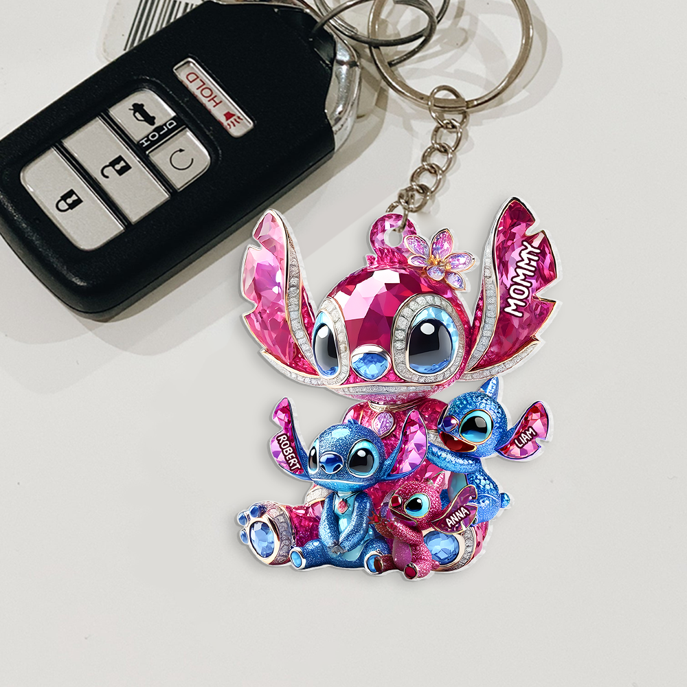 Sparkling Christmas Mom Keychain – Personalized Holiday Gifts For Mom 01tgpu030425-Homacus
