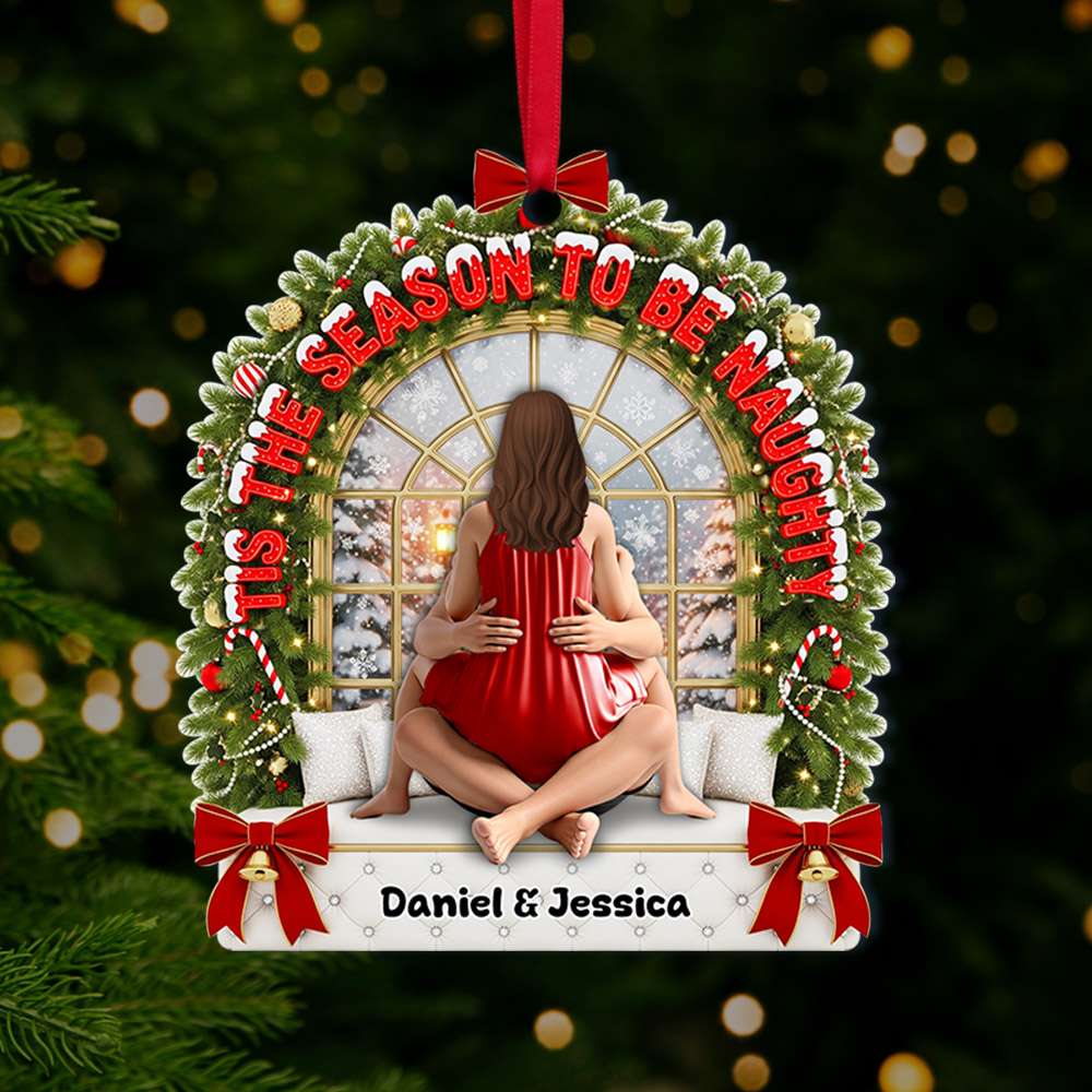 Spicy Couple Ornament - Personalized Christmas Gifts For Couple 04OHLU110825-Homacus