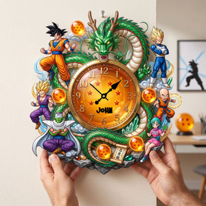 Power Acrylic Hanging Wall Clock Personalized Gifts 01TYLU230726-Homacus