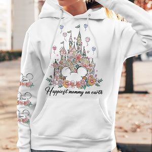 Magical Floral Mouse Shirt - Personalized Gifts For Mom 03QHQN030425-Homacus