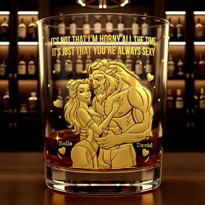 Dreamy Fairytale Couple Round Glass - Personalized Gift For Couples 03PGLU261125