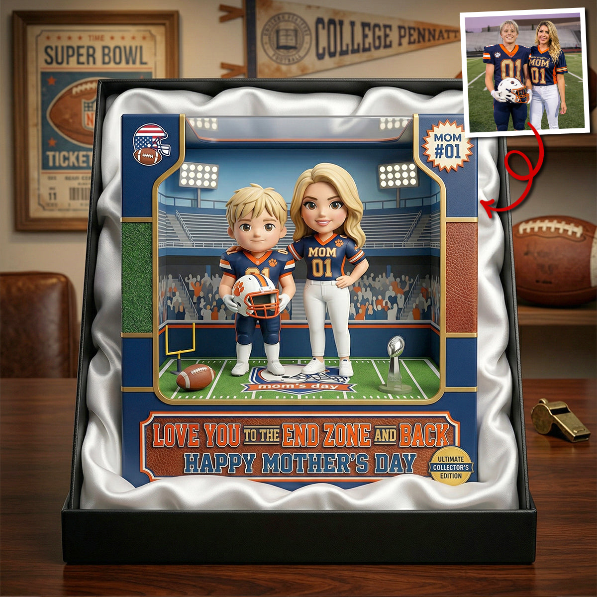 Custom Photo American Football Acrylic Plaque - Gifts For Mother 01hutn270326-Homacus