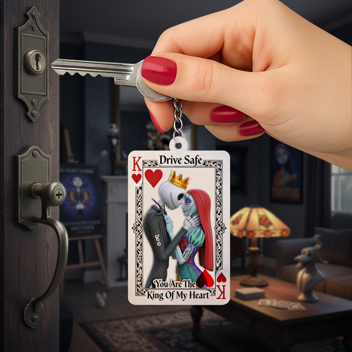 Drive Safe Reminder Of Couple Keychain - Personalized Gifts For Couples 09NALU201225-Homacus