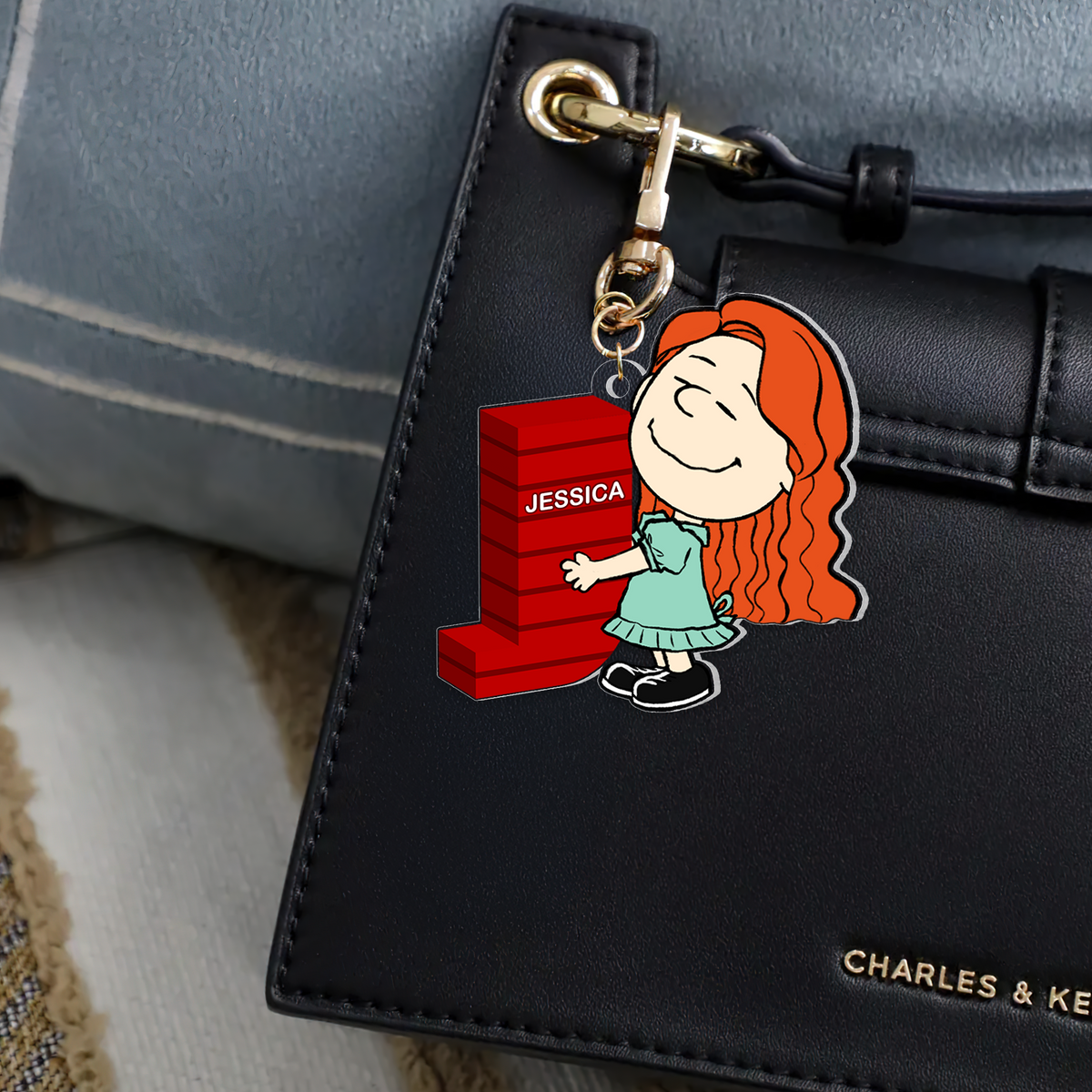 Custom Alphabet Letter Keychain 02ohpu070125hg-Homacus