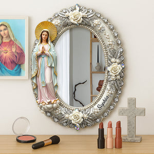 Personalized Gifts For Virgin Mary Lovers Mirror 06naqn240725-Homacus