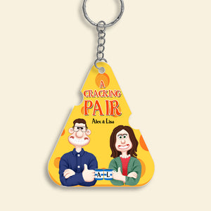 Personalized Gifts For Couple Keychain A Cracking Pair 02OHMH110225PA-Homacus