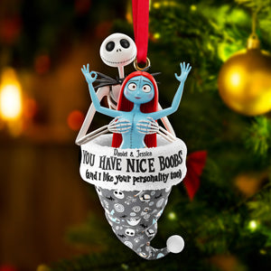 Cheeky Touch Couple Ornament - Personalized Christmas Gifts For Couple 02OHLU041025-Homacus