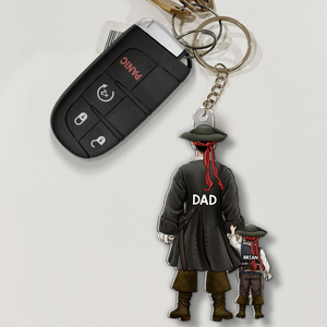 Adventure Pirates Dad Acrylic Keychain - Personalized Gift For Dad 01QHHU210525PA-Homacus