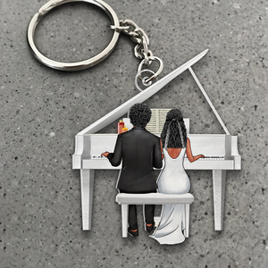 Personalized Gifts For Pianist Couple Keychain 01QHHU130125TM-Homacus