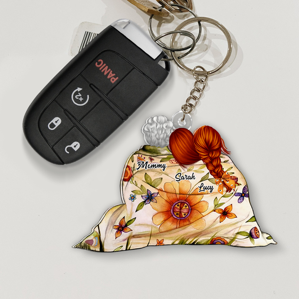 Personalized Gifts For Mom Keychain Mom And Daughters 02QHHU250225HH-Homacus