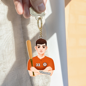 Personalized Gifts For Baseball Lovers Keychain 043qhhu200125hg-Homacus