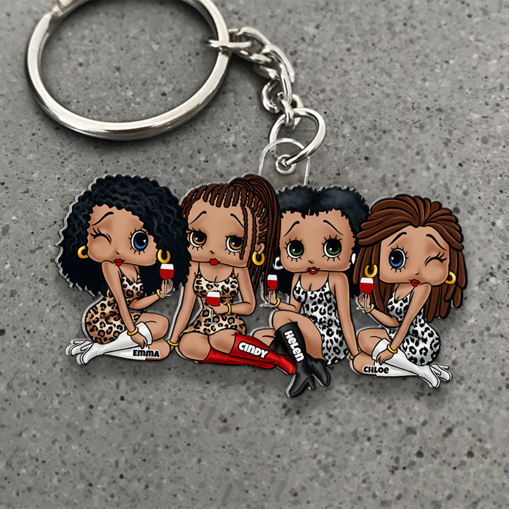 Besties Keychain - Personalized Gifts For Friends 02QHHU020525HH-Homacus