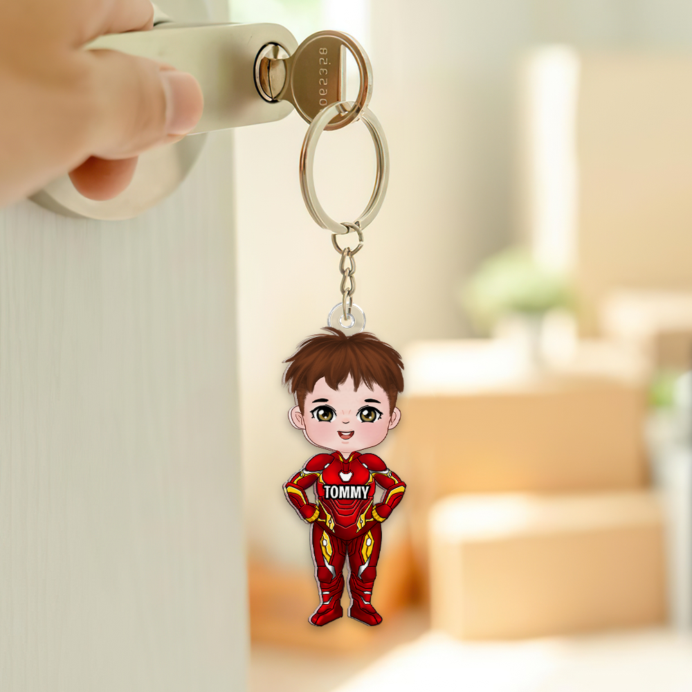 Personalized Gifts For Superhero Fans Keychain 06QHHU170125PA-Homacus