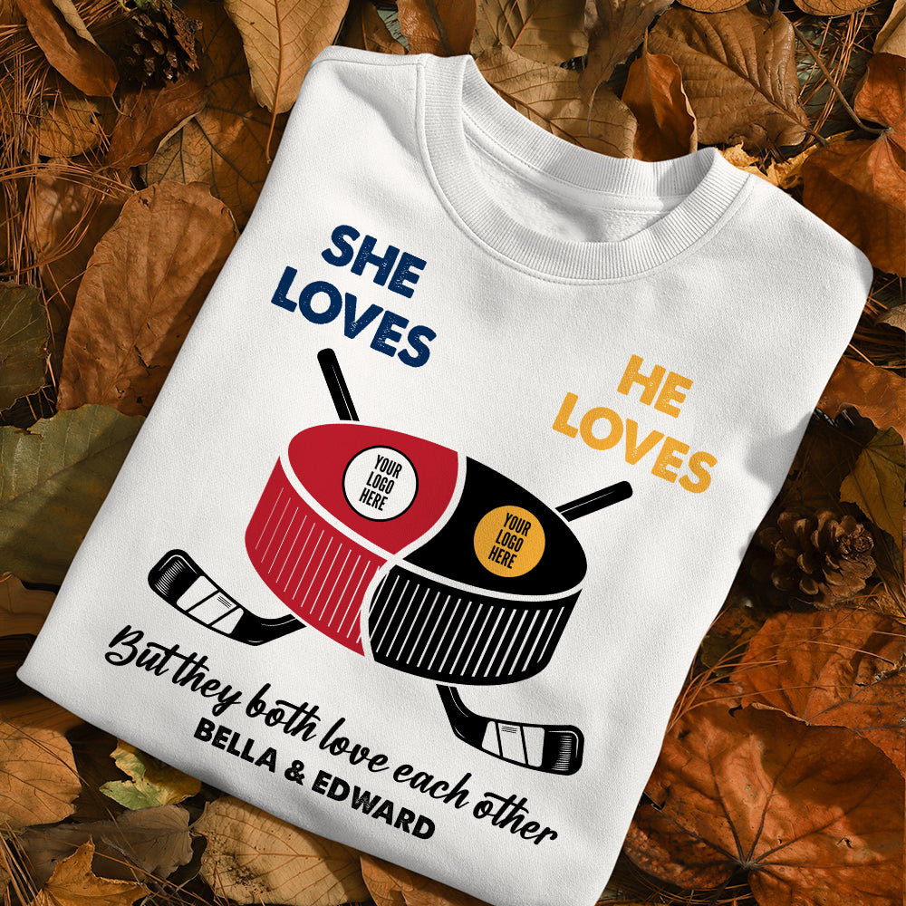 Personalized Gifts For Ice Hockey Lovers Couple Shirt 03huhu300123-Homacus