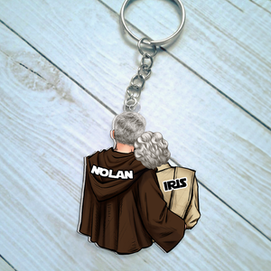 Personalized Gifts For Couple Keychain 09qhhu110125hh-Homacus