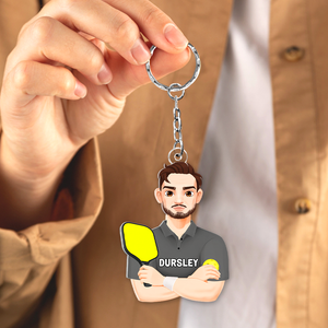 Personalized Gifts For Pickleball Lover Keychain 013QHHU220125PA-Homacus