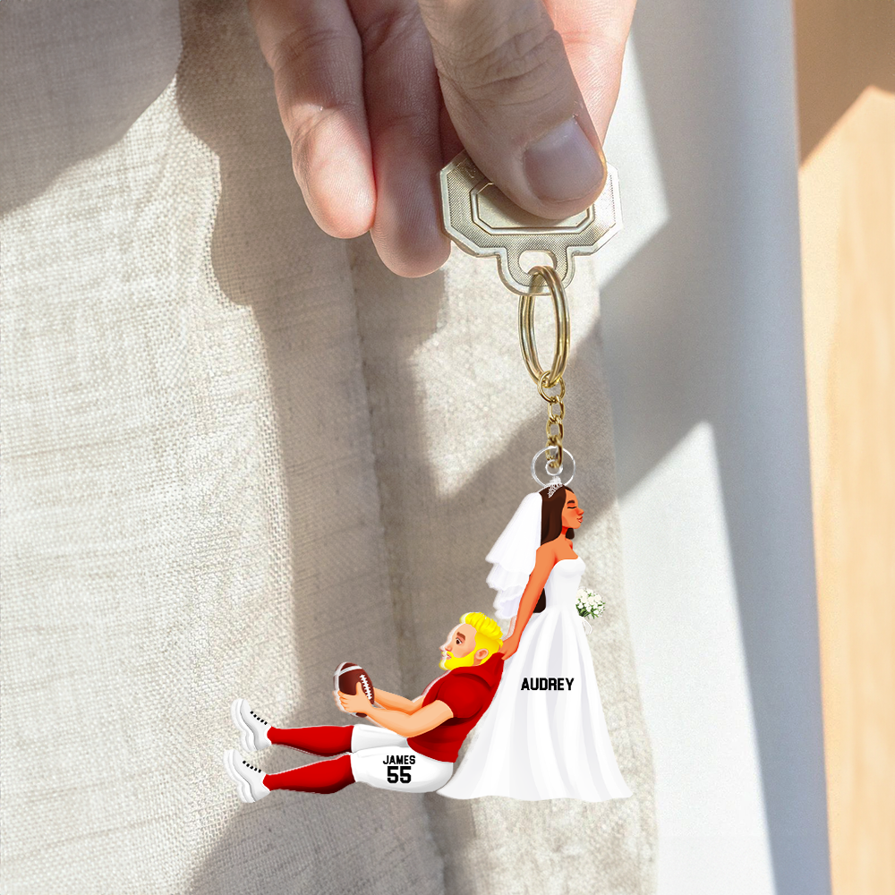 Personalized Gifts For American Football Lover Keychain 05QHHU110125PA-Homacus