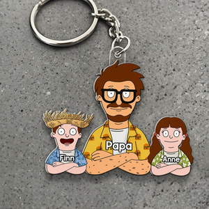 Grill Master Dad Acrylic Keychain - Personalized Gifts For Father 02QHHU160525HG-Homacus