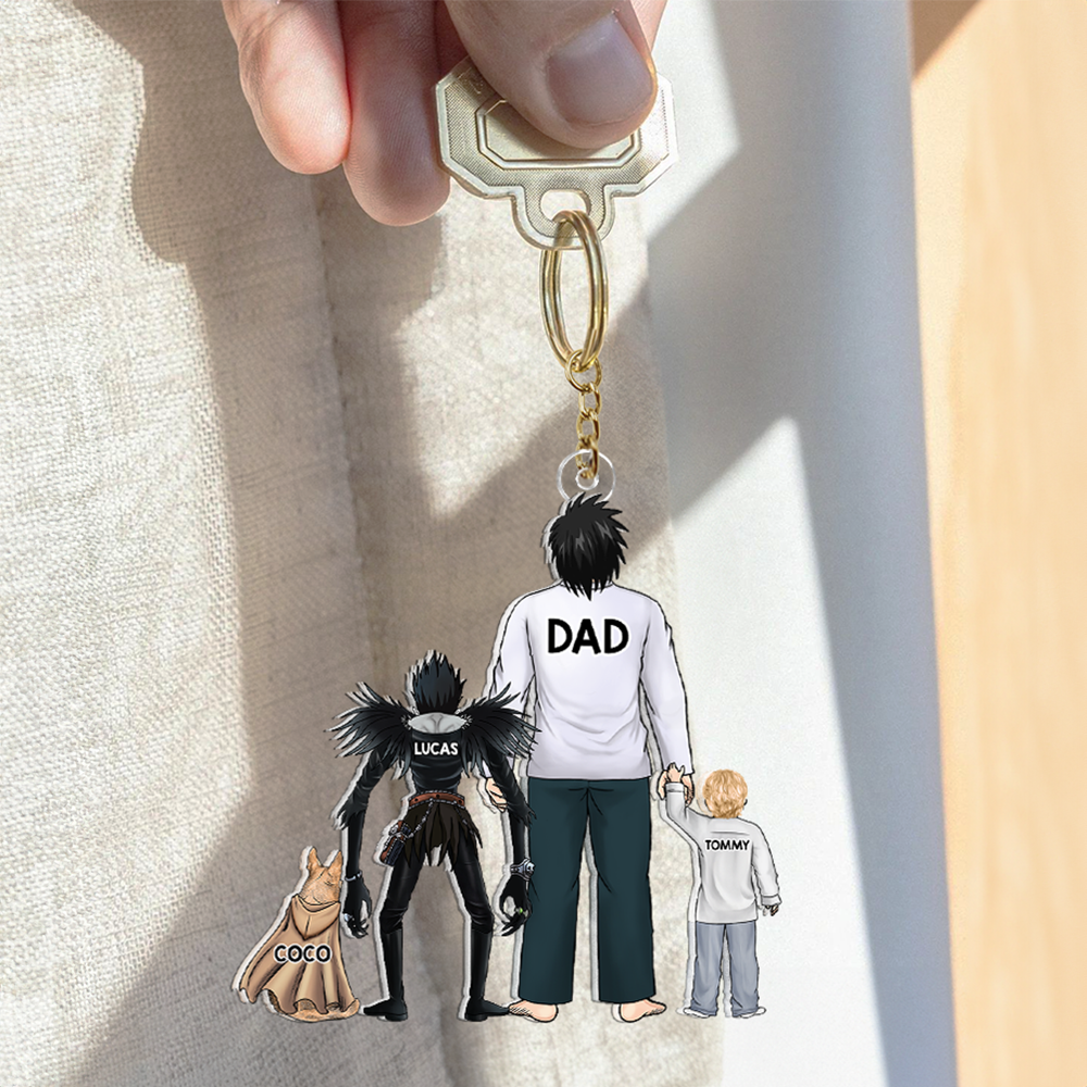 Dad Keychain - Personalized Gifts For Dad 11QHHU020525HG-Homacus