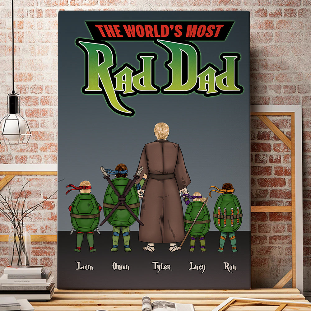 Personalized Gifts For Dad Canvas Poster Print 04huhu310523-Homacus