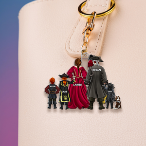 Personalized Gifts For Family Keychain Pirate Family 05QHHU080325PA-Homacus