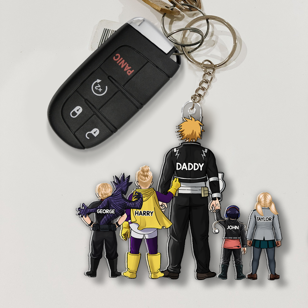 Super Dad Keychain - Personalized Gifts For Dad 01qhhu200525-Homacus