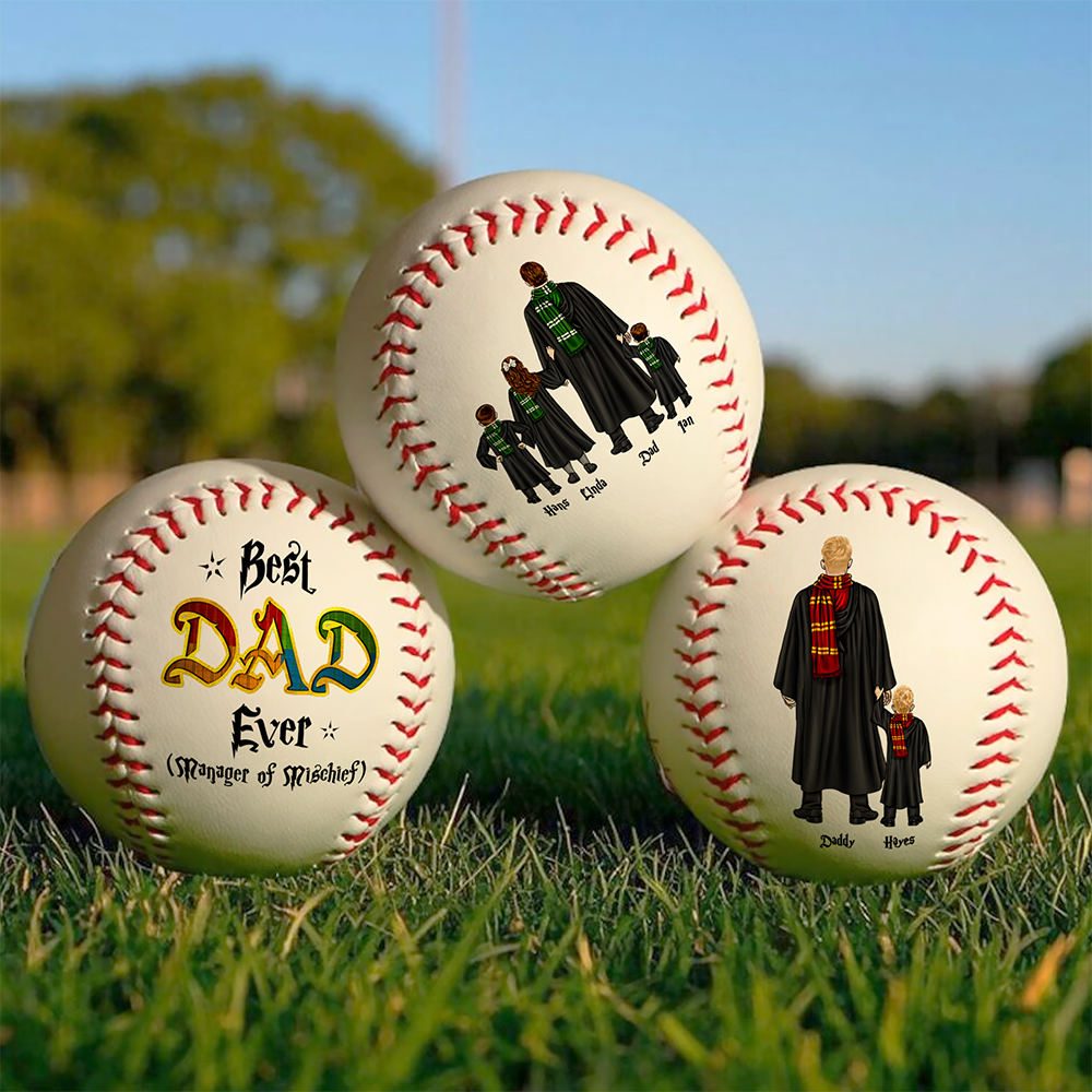 Personalized Gift For Dad Baseball Father's Day Wizard Dad 052ACHU050425TM-Homacus