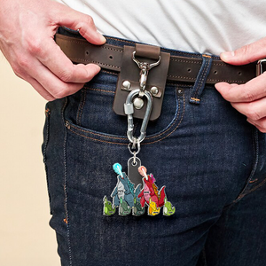 Personalized Gifts For Family Keychain Monster Family 05QHHU130325TM-Homacus