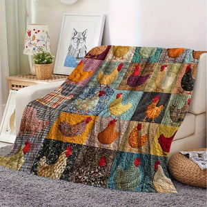 Adorable Chicken Quilt Bedding Set 11pjxx270825-Homacus