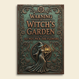 Witch's Garden Personalized Funny Gifts For Witch Lovers Metal Sign 02natn150725-Homacus