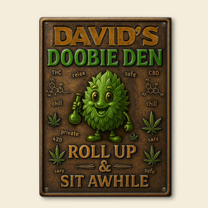 Green Stuff Metal Sign - Personalized Gifts For Smokers 02totn290525-Homacus