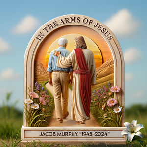 Heaven Jesus Plaque - Personalized Memorial Gifts 02hupu160425-Homacus