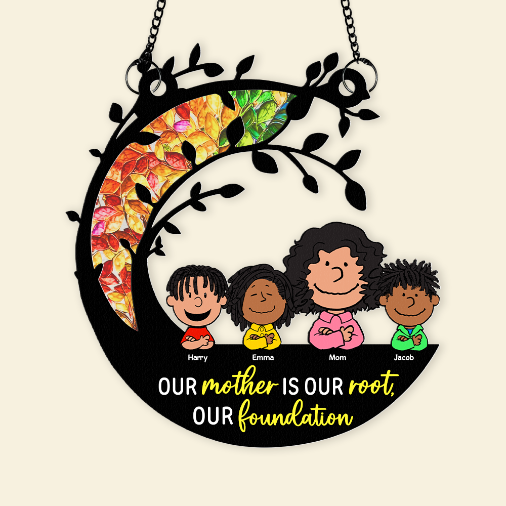 Personalized Gifts For Mom Window Hanging Suncatcher Ornament 01kapu150225-Homacus