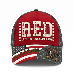 RED Remember Everyone Deployed Classic Cap - Personalized Gifts For Veteran Families 03qhtn260526-Homacus
