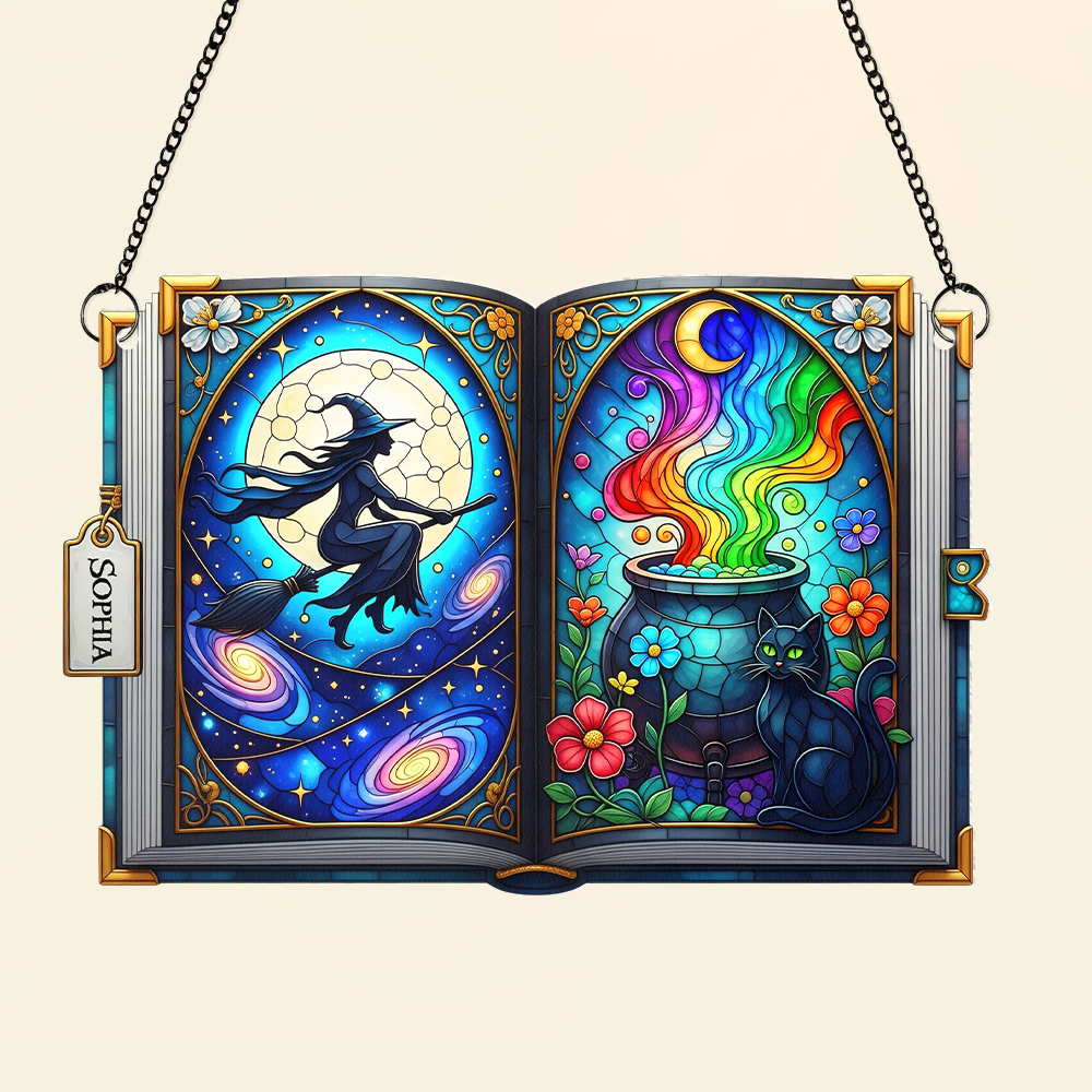 Witch suncatcher - Personalized Gifts For Witch Lover 03PGPU140725-Homacus