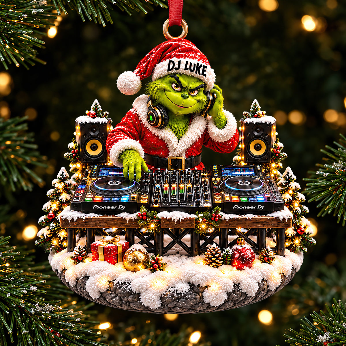 DJ Christmas Ornament - Personalized Gifts For Christmas 08nadt131026-Homacus