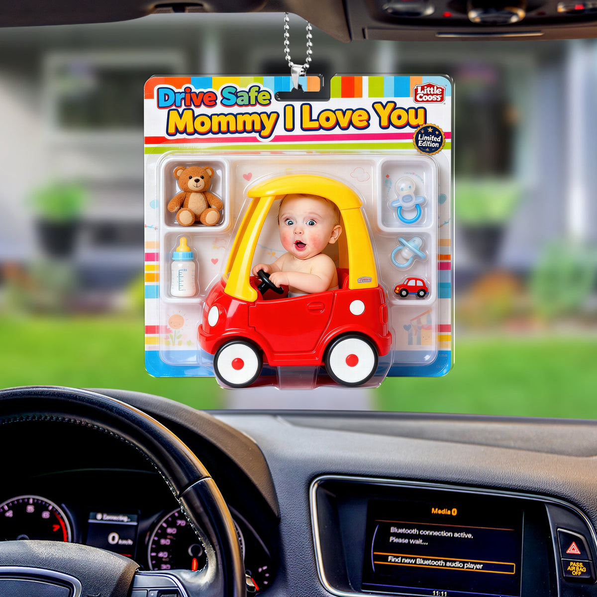 Cute Baby Driver Adventure Car Ornament - Custom Photo Gifts For Mom 05naqn120326-Homacus
