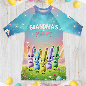 Personalized Gifts For Grandma Raglan Dress, Easter Day Bunny Peeps 01TGMH110325-Homacus