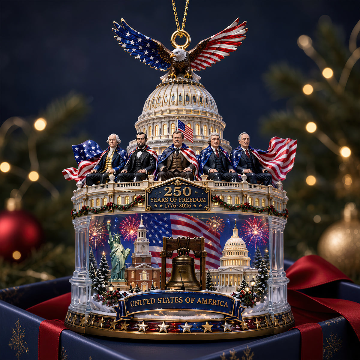 Free Dome Acrylic Ornament, Personalized Gifts For Patriots 05qhdt310826-Homacus