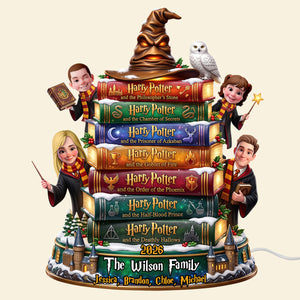 Bookstack Family Light Box - Personalized Gifts For Christmas Family Acrylic Light Box 04TYDT211026-Homacus