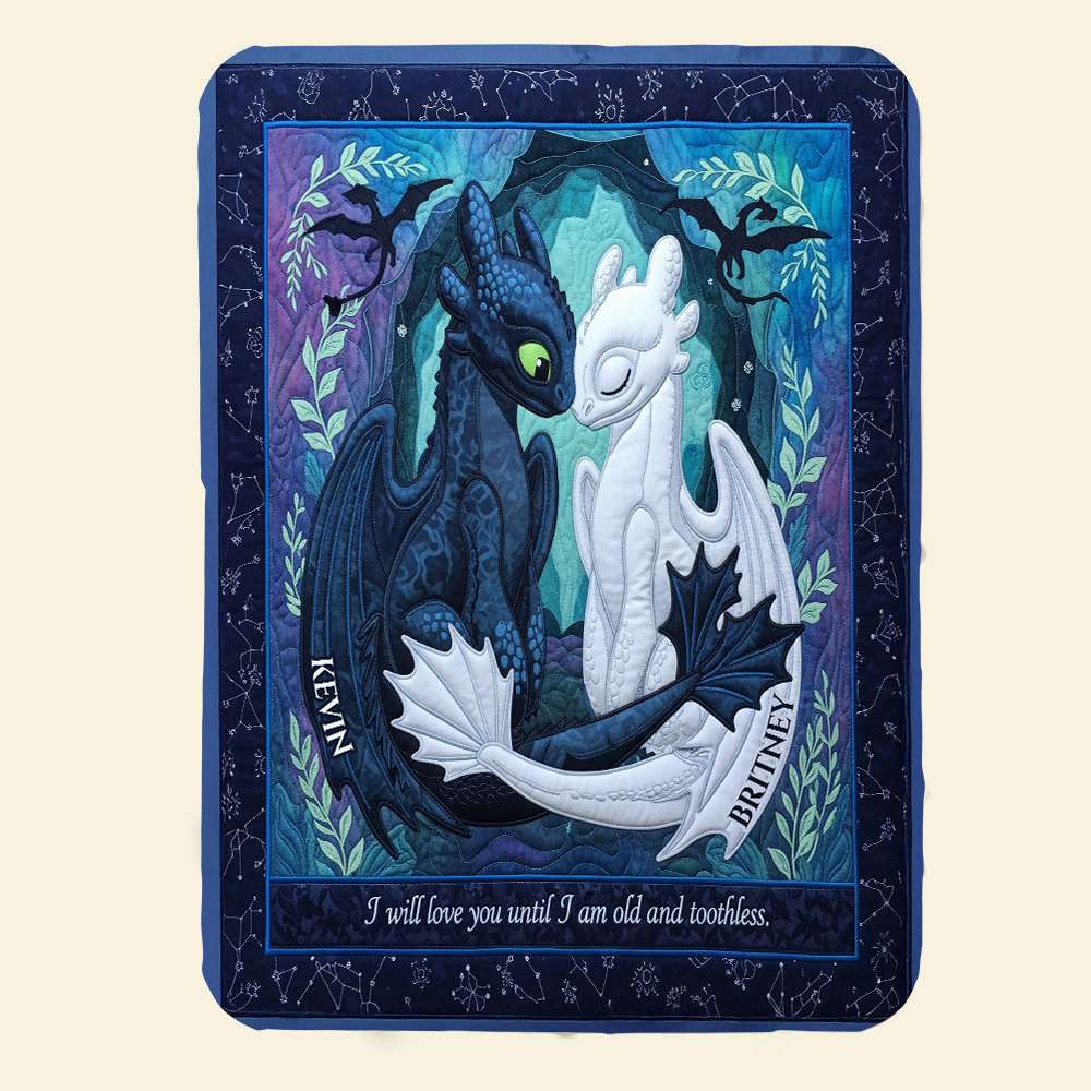 Darkness of Love Blanket - Personalized Gift For Couple 01NADT180625-Homacus