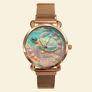 Turtle Mesh Strap Quartz Watch - Personalized Gifts For Turtle 05PGPU100725-Homacus